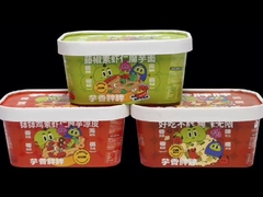 rechteckige Papierschalen