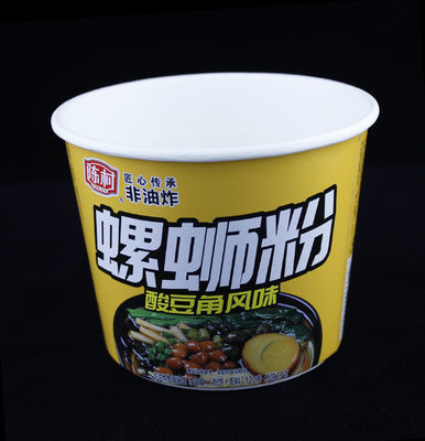 Einweg-Instant-Noodle-Papierbecher zum Mitnehmen Suppenbreibehälter