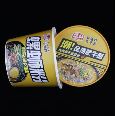 Einweg-Instant-Noodle-Papierbecher zum Mitnehmen Suppenbreibehälter