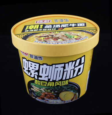 Einweg-Instant-Noodle-Papierbecher zum Mitnehmen Suppenbreibehälter