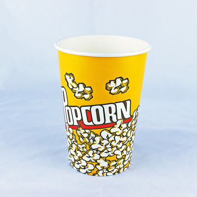 Einwand Papier Eimer 46oz Druck Logo Popcorn Tub