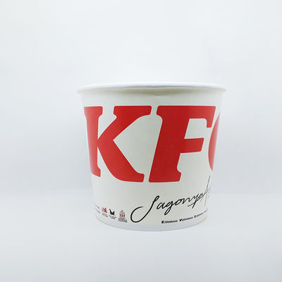 Lebensmittel-Grad Einweg-Papier-Eimer KFC Hühnchen-Tasse 64oz 85oz 130oz