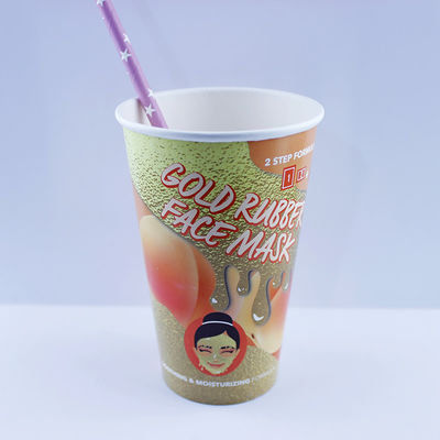 Einwand-Ripple Papierbecher Einwegdruck Kraft 8 Oz Für Kaffee