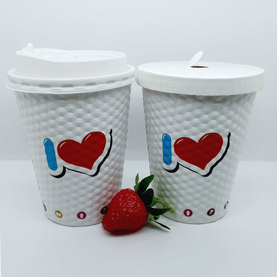 Recycelbare 16 Oz Papierbecher mit Deckel, biologisch abbaubare Papier Kaffeebecher