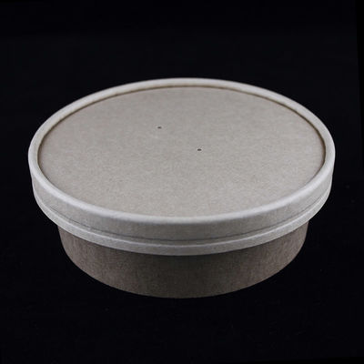 Kraftpapier Salat Schalen mit Deckel 500ml Mautdruck Lebensmittelverpackung