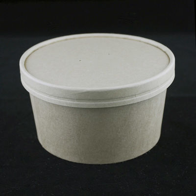 Umweltfreundliche Salat-Papier-Schüsseln mit Deckel 1000 ml Kraft-Lebensmittelbehälter