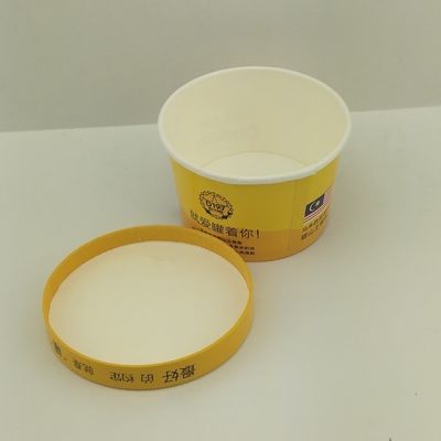 Papierdeckel, benutzerdefiniertes Druckpapier, Eisbecher, Druckbecher, Mitnahmebehälter, 8 Unzen, 250 ml Papierbecher