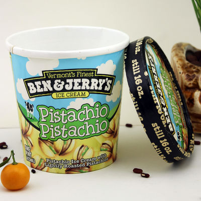 475 ml Eiscreme Papierbecher mit Deckel