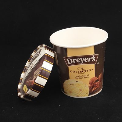 475 ml Eiscreme Papierbecher mit Deckel