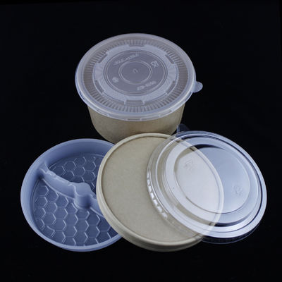 Biologisch abbaubare Papier-Salatschüsseln mit Deckel