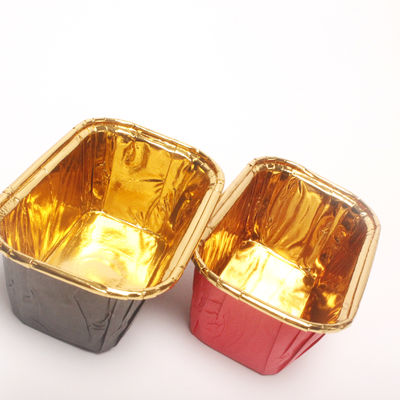 Fluted Seiten Aluminiumfolie Backbecher, Back Mini Aluminium Cupcake Liner