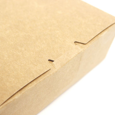 Klappbare Fast-Food-Verpackungskiste Leichtgewicht Öko-freundlicher Kraftbehälter