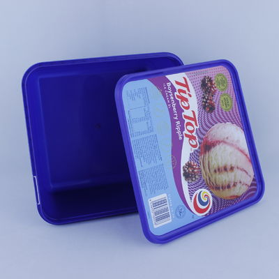 Lebensmittelqualität Eiscreme Papierbecher mit Deckel fest versiegelt Einwegschalen
