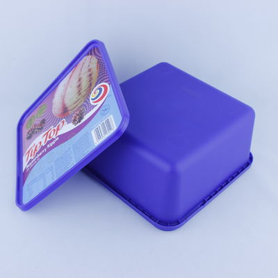 Lebensmittelqualität Eiscreme Papierbecher mit Deckel fest versiegelt Einwegschalen