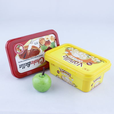 Dicht versiegelte Eiscreme-Papierbecher mit Deckel
