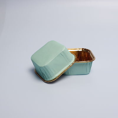Aluminium-Karton-Cupcake-Tassen recycelbare fettfeste Muffin-Papierbox