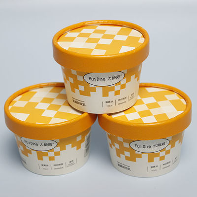 85 ml Eiscreme-Papierbecher Einweg-Eiscreme-Papierschalen Joghurt-Papierbecher und Eiscreme-Papierschalen Verpackungskiste