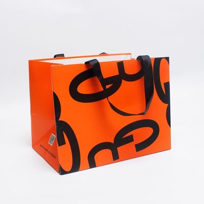 Geschenkfolie ausgekleidete Papiertaschen Umweltfreundlich Blau Lila Schrägkarton Papiertasche Einkaufstasche