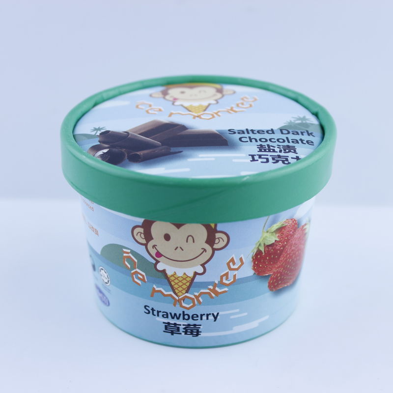 Joghurtpapier Eisbecher mit Deckel, umweltfreundlich 5oz 150ml Eisbecher
