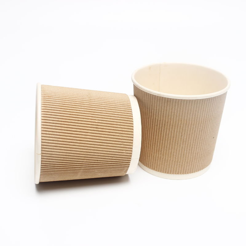 Abbaubare Kaffeetassen mit Deckel, Kompostierbare Papiertassen für heiße Getränke