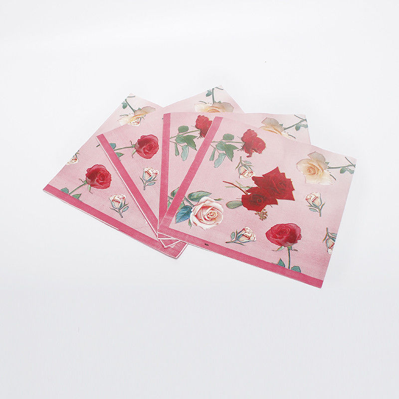 3 Ply Cocktail Druckpapier Serviette Recycling Airlaid Dekorativ 250 * 250mm