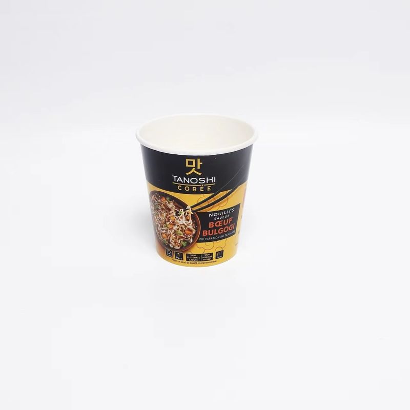 Instant Noodle Bowl hitzebeständige Lebensmittel-Lunchbox nette rote waschfreie Kraftpapier Verpackung Papier Schüssel Hersteller