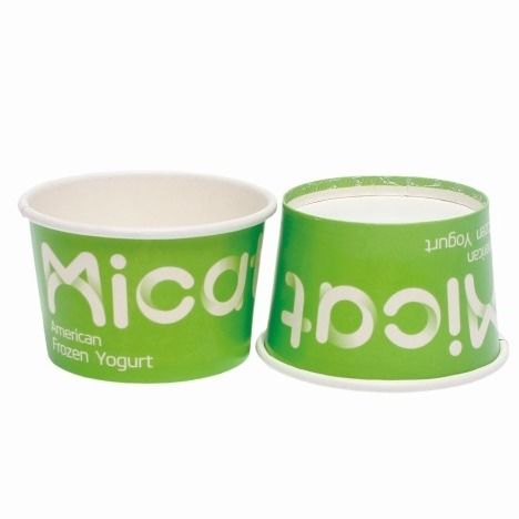 Bio-Karton Umweltfreundliches Lebensmittelsicheres Papier Direktverkauf Custom Print Eisbecken Tasse Pint mit Deckel